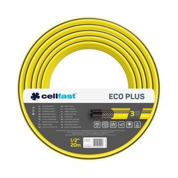 Шланг садовий Cellfast ECO PLUS 1/2" 20м, 3 шари, до 20 Бар, -10&hellip;+50°C (12-150) 12-150 фото