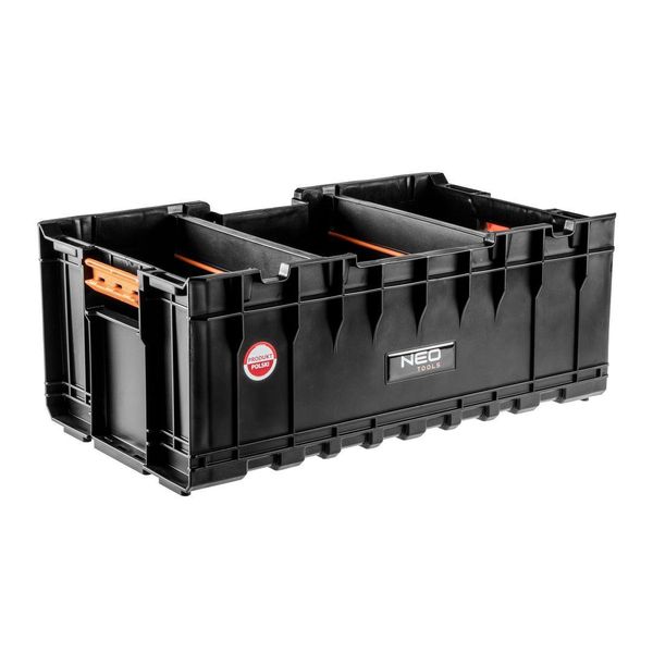 Модульный ящик для инструмента Neo Tools, 2 съемные перегородки с резиновыми захватами (84-267) 84-267 фото