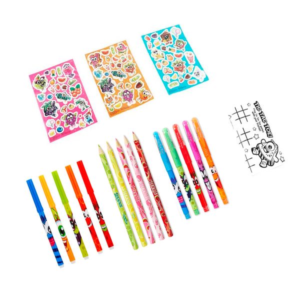 Ароматный набор для творчества – ФРУКТОМАНИЯ (маркеры, ручки, цвет. карандаши, наклейки, раскраска) (42132-1) 42132-1 фото