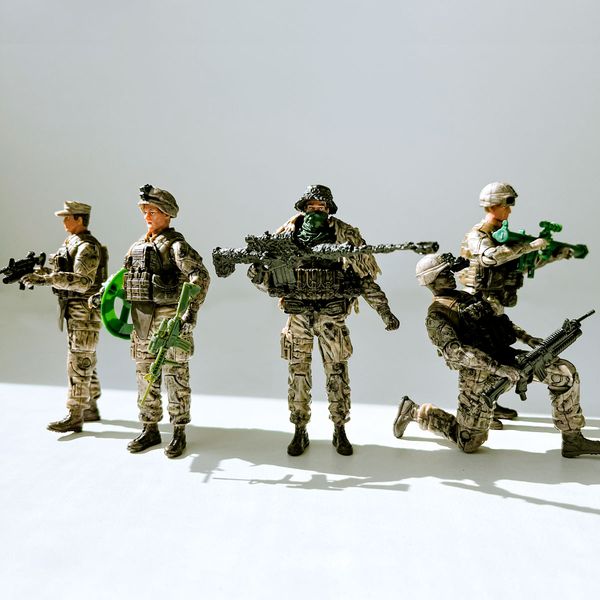 Игровой набор фигурок солдат ELITE FORCE — РАЗВЕДКА (5 фигурок, аксессуар.) (101854) 101854 фото