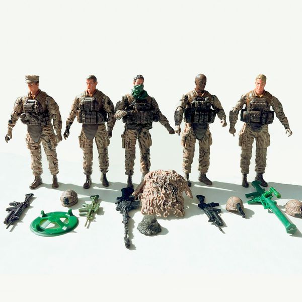 Игровой набор фигурок солдат ELITE FORCE — РАЗВЕДКА (5 фигурок, аксессуар.) (101854) 101854 фото