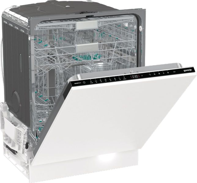 Посудомийна машина Gorenje вбудовувана, 16компл, інверторн, A+++, 60см, TotalDry, Wi-Fi, 3 кошики, білий (GV693C60UVAD) GV693C60UVAD фото