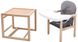 Стульчик- трансформер Babyroom Винни-230 eko без лака пластиковая столешница серый-графит (мишка с будильником) (626047) BR-626047 фото