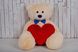 Большая мягкая игрушка мишка с сердцем Yarokuz Билли 150 см Серый (YK0095)