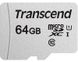 Карта пам'яті Transcend microSD 64GB C10 UHS-I R100/W20MB/s + SD (TS64GUSD300S-A)