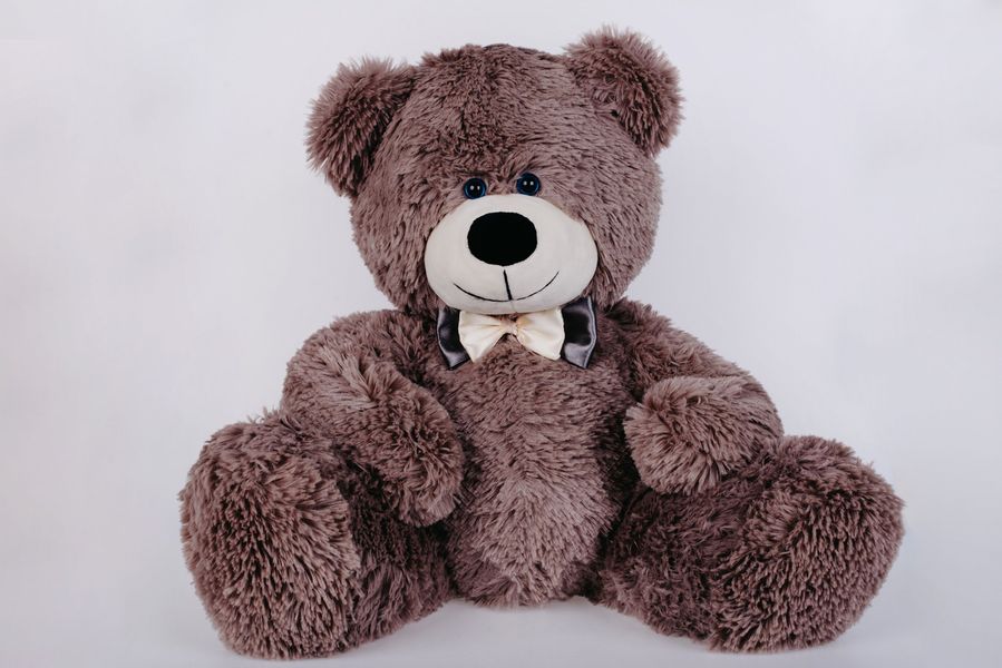 Плюшевий Ведмедик 65 см із сердечком 30 см Yarokuz Джеймс Капучіно (YK0010) YK0101 фото