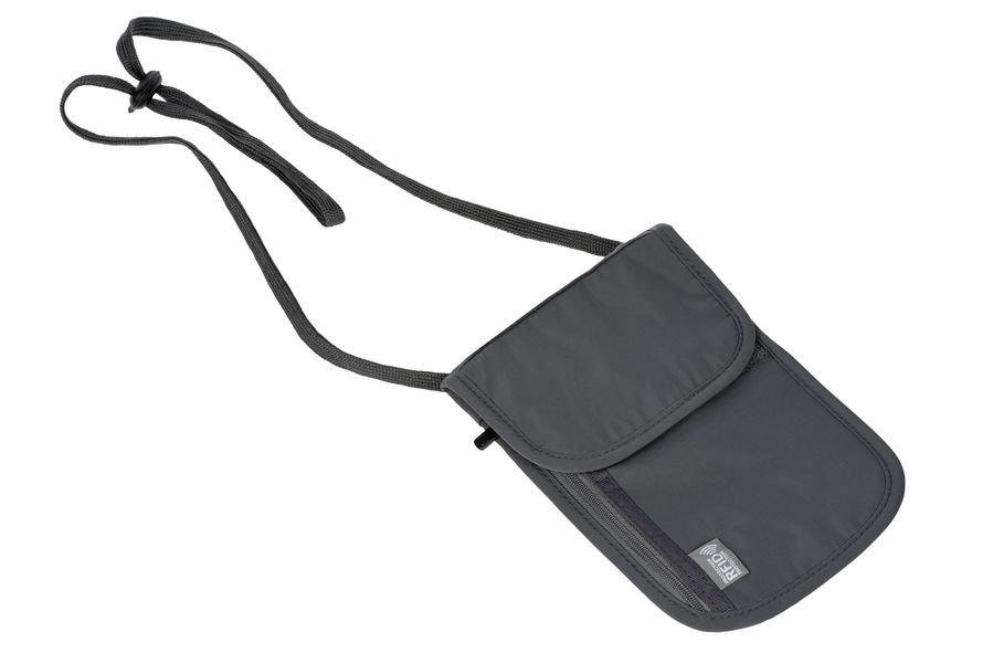 Гаманець на шию, Wenger Neck Wallet with RFID pocket, сірий (604589) 604589 фото