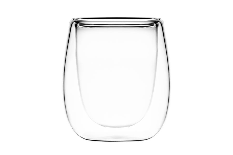 Набор чашек Ardesto с двойными стенками для эспрессо, 80 мл, H 7,3 см, 2 ед., боросиликатное стекло (AR2608G) AR2608G фото