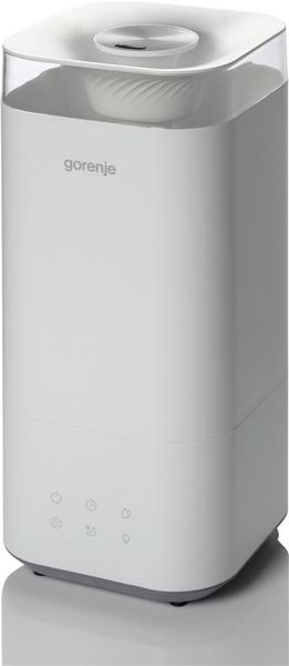 Увлажнитель воздуха Gorenje H50W / 5 л / 20 м2 / ультразвуковой / LEDдисплей / автоотключения / холодный пар / белый H50W фото