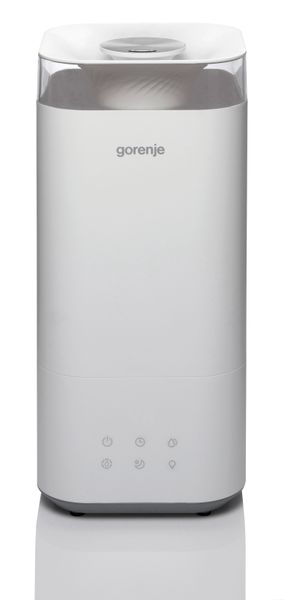 Зволожувач повітря Gorenje H50W/ 5 л/ 20 м2/ультразвуковий/ LEDдисплей/автовідключення/холодна пара/білий H50W фото