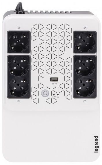Источник бесперебойного питания Legrand Keor Multiplug 600VA/360W, (4+2)хSchuko, USB (310081) 310081 фото