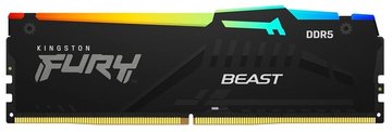 Память ПК Kingston DDR5 16GB 5600 Beast Black RGB (KF556C36BBEA-16) KF556C36BBEA-16 фото