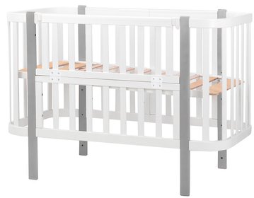 Кровать Babyroom Луна (120x60) белый - серый (625552) BR-625552 фото