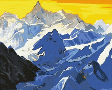 Картина за номерами "Гімалайські гори ©Миколай Реріх" Ідейка 40х50 см (KHO2867) KHO2867 фото