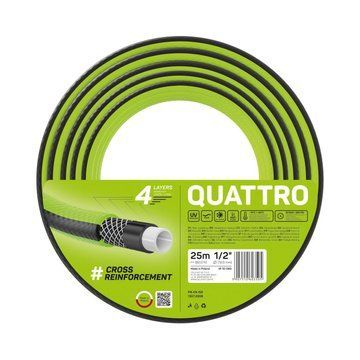 Шланг садовий Cellfast QUATTRO, 1/2', 25м, 4 шари, до 20 Бар, -10&hellip;+50°C (10-065) 10-065 фото