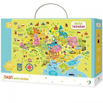 Пазл Карта Украины DoDo 300109, 100 элементов 300109 фото