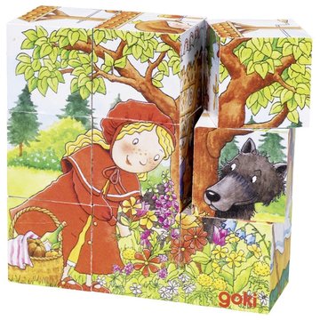 Кубики деревянные-Время сказок Goki (57542G) 57542G фото