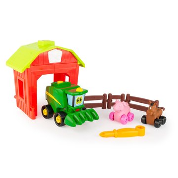 Ігровий набір-конструктор John Deere Kids Збери трактор із загоном (47210) 47210 фото