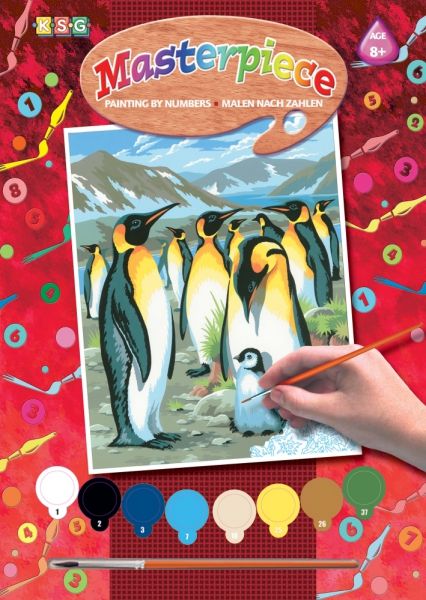 Набор для творчества Sequin Art PAINTING BY NUMBERS JUNIOR Пингвины SA0033 SA0033 фото
