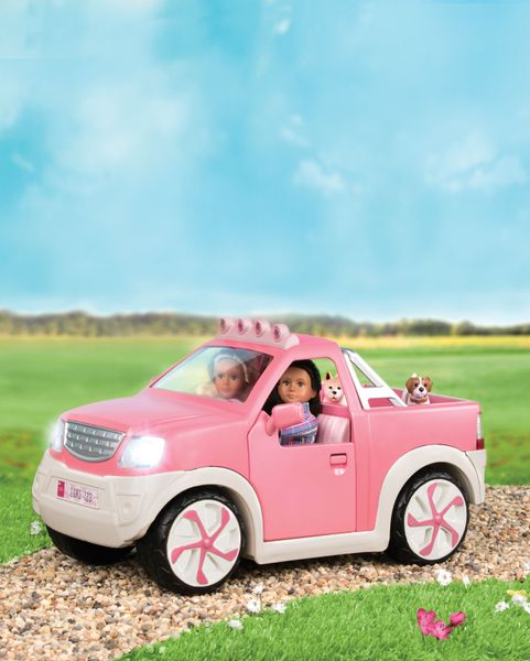Транспорт для кукол-Джип (розовый) с FM радио LORI LO37033Z - Уцінка LO37033Z фото