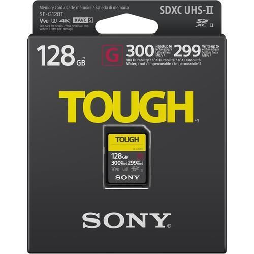 Карта памяти Sony 128GB SDXC C10 UHS-II U3 ​​V90 R300 / W299MB / s Tough (SFG1TG) SFG1TG фото