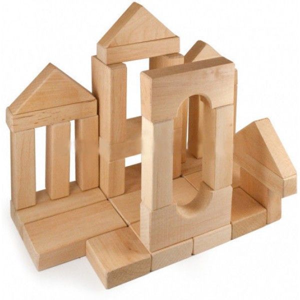 Детский деревянный конструктор "Городок №1" , 35 деталей (11231) 11231 фото