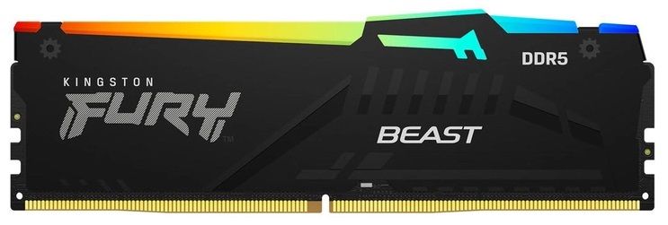 Пам'ять ПК Kingston DDR5 16GB 5600 Beast Black RGB (KF556C36BBEA-16) KF556C36BBEA-16 фото