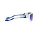 Детские солнцезащитные очки Koolsun бело-голубые серии Sport (Размер: 6+) (SPWHSH006)