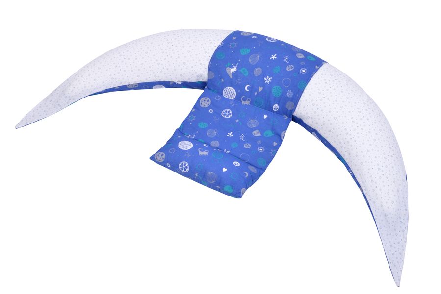 Подушка для вагітних 10 в 1 Nuvita DreamWizard (синя) (NV7100BLUE) NV7100 фото