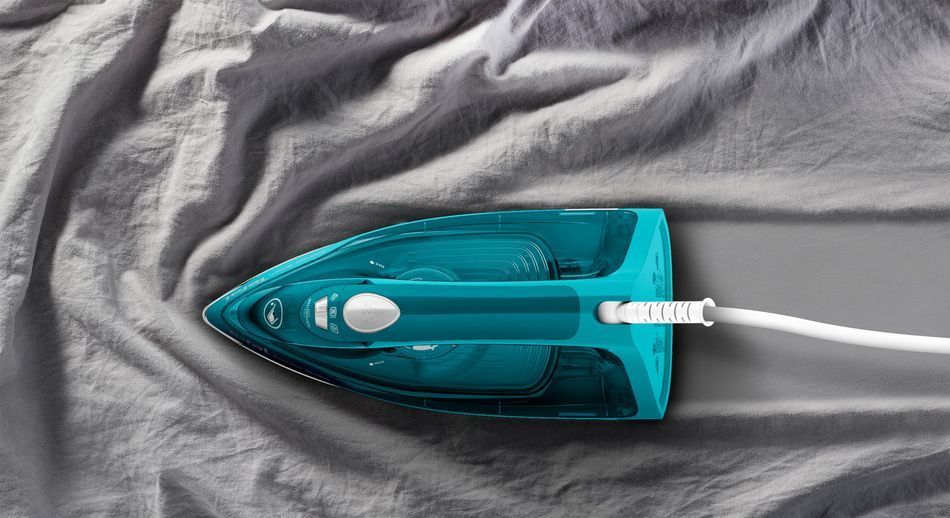 Праска Tefal Express Steam, 2500Вт, 270мл, паровий удар -200гр, постійна пара - 45гр, керам. підошва, бірюзовий - Уцінка FV2867E0 фото