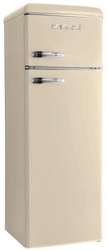 Холодильник Snaige з верхн. мороз., 165.5x56х63, холод.відд.-201л, мороз.відд.-46л, 2дв., A++, ST, retro, крем (FR26SM-PRC30E) FR26SM-PRC30E фото