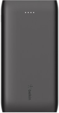 Акумулятор портативний літій-іонний Power Bank Belkin 10000мА·год 18Вт, USB-A/USB-C, чорний (BPB001BTBK) BPB001BTBK фото
