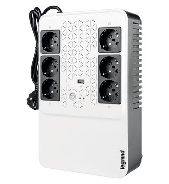 Джерело безперебійного живлення Legrand Keor Multiplug 800ВА, (4+2)хSchuko, USB (310082) 310082 фото