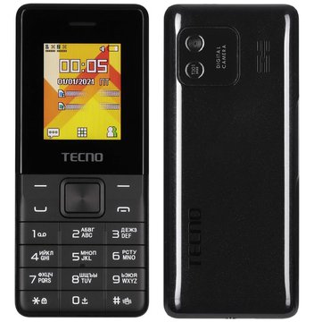 Мобильный телефон TECNO T301 1.77" 2SIM, 1150мАч, черный - Уцінка 4895180778674 фото