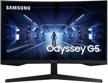Монітор Samsung 27" Odyssey G5 LC27G55T 2xHDMI, DP, VA, 2560x1440, 144Hz, 1ms, CURVED (LC27G55TQBIXCI) LC27G55TQBIXCI фото