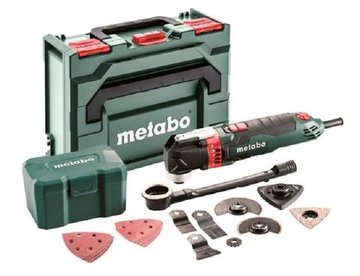 Багатофункціональний інструмент Metabo MT 400 QUICK, 400Вт, 11000-18500 об/хв, кут хитання 1.6 градусів, набір насадок, Metaloc, 1.4кг 601406700 фото