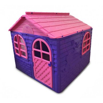Дитячий ігровий Будиночок зі шторками фіолетово-рожевий DOLONI 02550/1 пластиковий 02550/2 фото