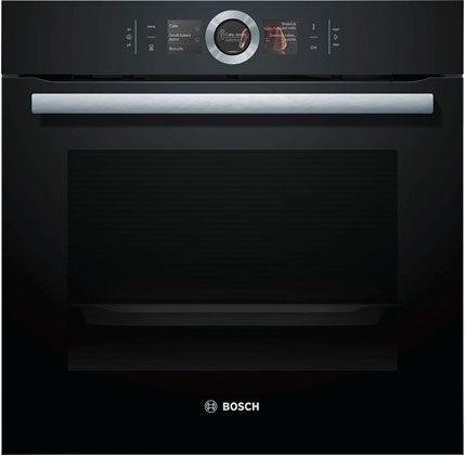 Духова шафа Bosch електрична, 71л, A+, дисплей, конвекція, піроліз, чорний (HBG6764B1) HBG6764B1 фото