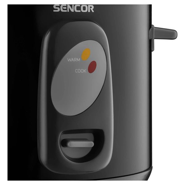 Рисоварка Sencor, 400Вт, чаша-1л, електр. керування , знімна кришка, нерж. сталь, сірий (SRM1001BK) SRM1001BK фото