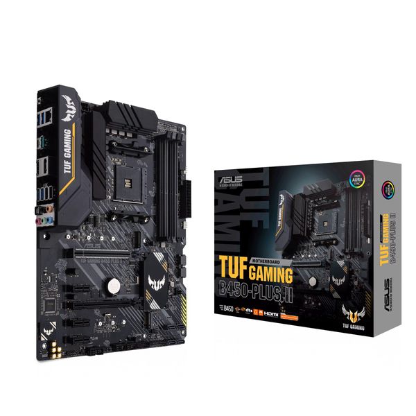 Материнcька плата ASUS TUF GAMING B450-PLUS II sAM4 B450 4xDDR4 HDMI DP ATX (90MB1650-M0EAY0) 90MB1650-M0EAY0 фото