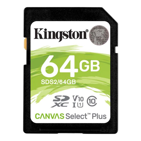Карта памяти Kingston 64GB SDXC C10 UHS-I R100MB / s (SDS2/64GB) SDS2/64GB фото