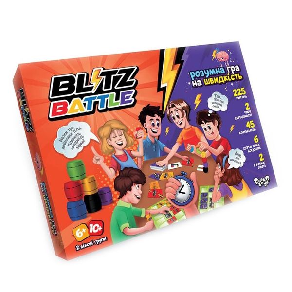 Настільна гра "Blitz Battle" рус Настільна гра "Blitz Battle" Danko Toys рус (G-BIB-01-01U) G-BIB-01-01U фото