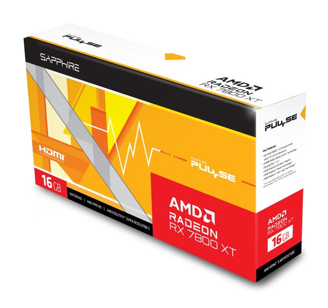 Відеокарта Sapphire Radeon RX 7800 XT 16GB GDDR6 Pulse GAMING (11330-02-20G) 11330-02-20G фото