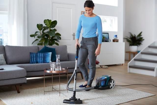 Пылесос Philips контейнерный 3000 series, 900Вт, конт пыль -1,5л, НЕРА, турбощетка, черно-зеленый (FC9334/09) FC9334/09 фото