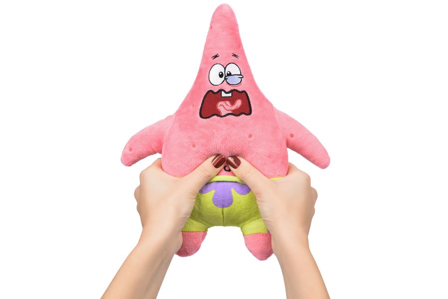 Мягкая игрушка SpongeBob Exsqueeze Me Plush Patrick Burp со звуком (EU690903) EU690903 фото