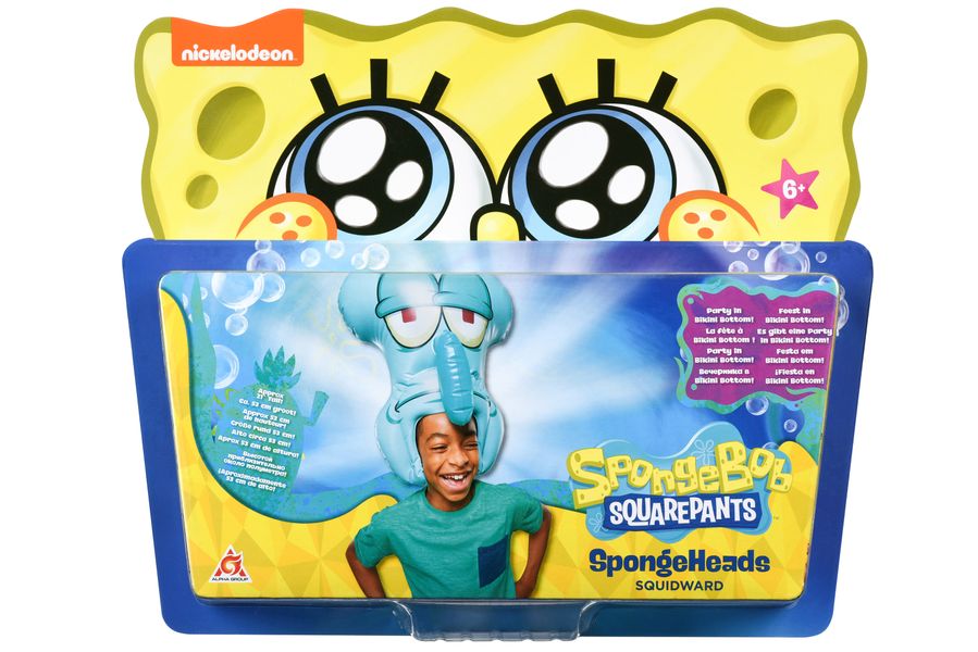 Іграшка на голову SpongeBob SpongeHeads Squidward - Уцінка EU690603 фото