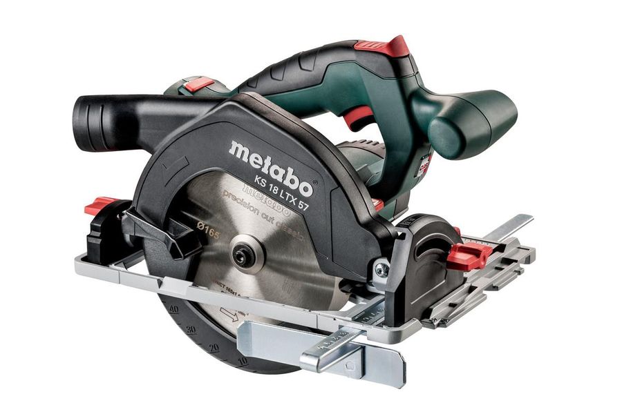 Пила дисковая аккумуляторная Metabo KS 18 LTX 57, 18В, 165мм, глубина 0-57мм, рез 40м/сек, 2.8кг, без АКБ и ЗП (601857890) 601857890 фото