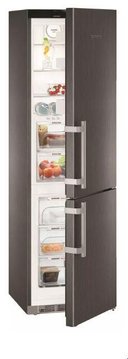 Холодильник Liebherr з нижн. мороз., 201x60x66, холод.відд.-242л, мороз.відд.-101л, 2 дв., A+++, NF, чорний (CBNBS4835) CBNBS4835 фото