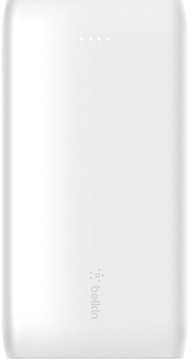 Акумулятор портативний літій-іонний Power Bank Belkin 10000мА·год 18Вт, USB-A/USB-C, білий (BPB001BTWH) BPB001BTWH фото