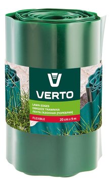 Стрічка газонна Verto, бордюрна, хвиляста, 20смх9м, зелений 15G512 фото